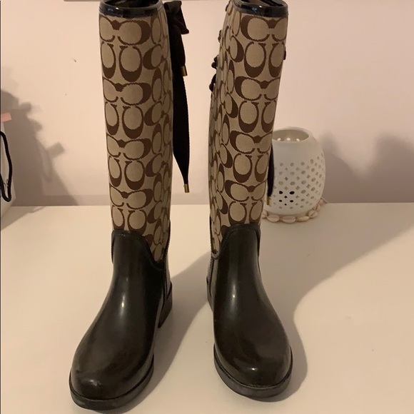 coach rain boots - Picture 1 of 2